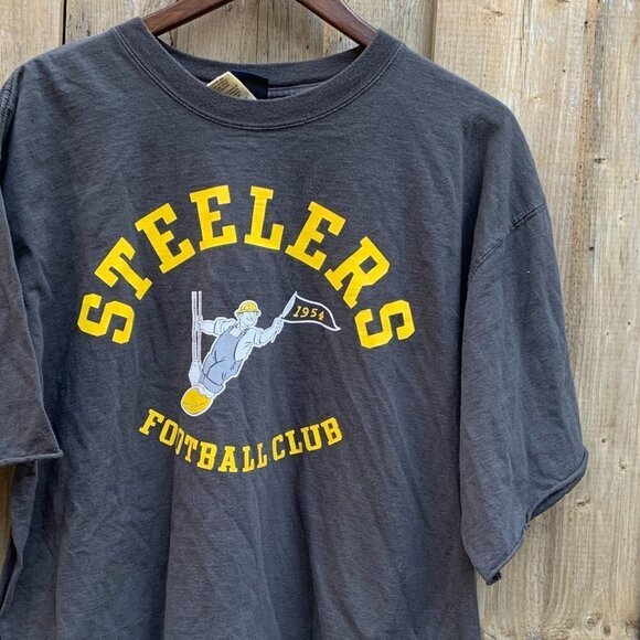 Vintage Steelers Football Club Reebok T Shirt Large - Picture 1 of 5